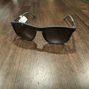 Lacoste Matte Black and Green Sunglasses